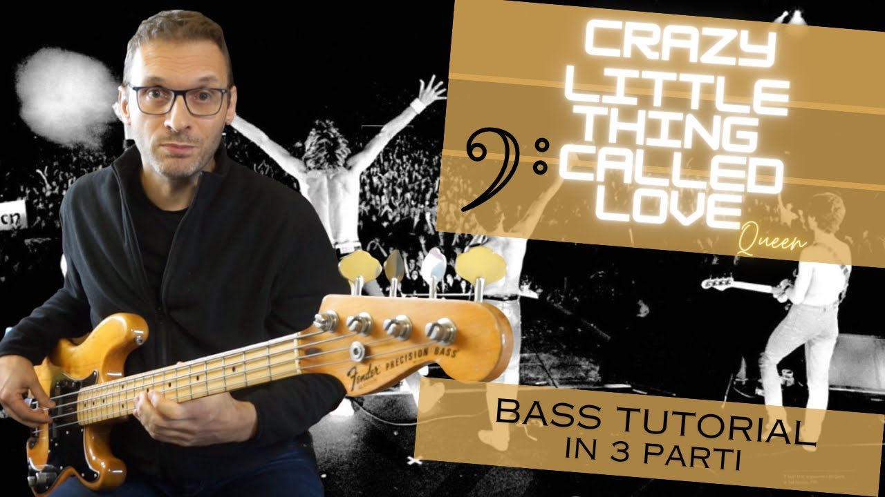 Crazy little thing called love (Queen) Bass Tutorial John Deacon bassline