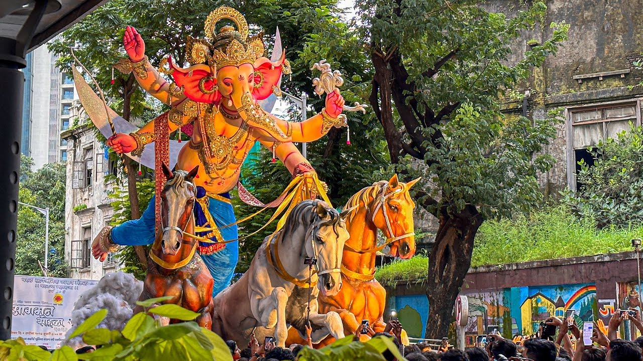 Parel Cha Maharaja 2023 Aagman Sohala | Mumbai Ganpati Aagman 2023 | Mumbai Cha Ganpati