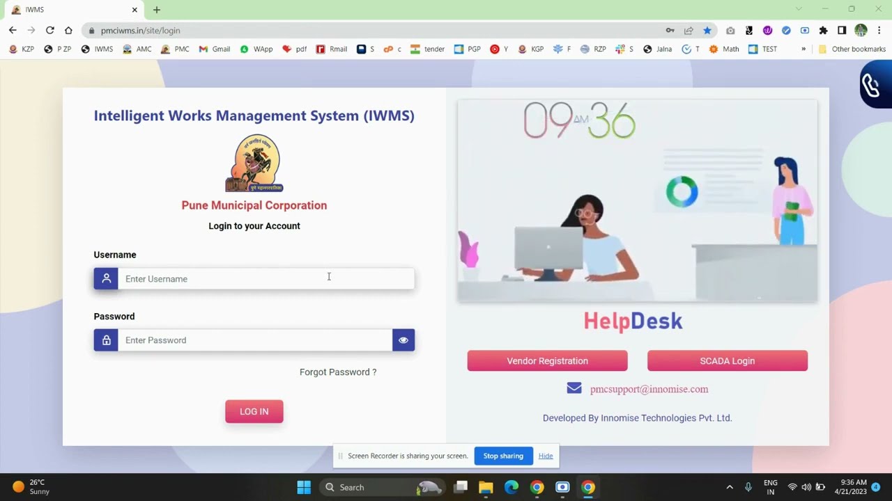 e-MB training for contractor in IWMS portal.