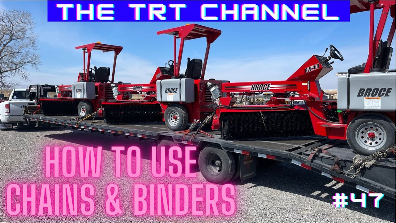 How to use chains and ratchet binders. Securing hotshot freight. #hotshottrucking