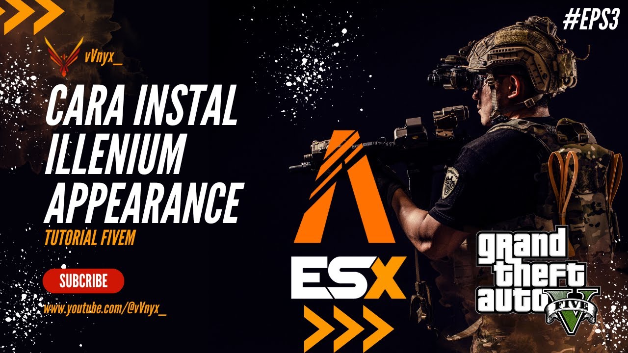 Cara Instal ILenium-Appearance ESX | * FREE* | TUTORIAL FIVEM EPS#3