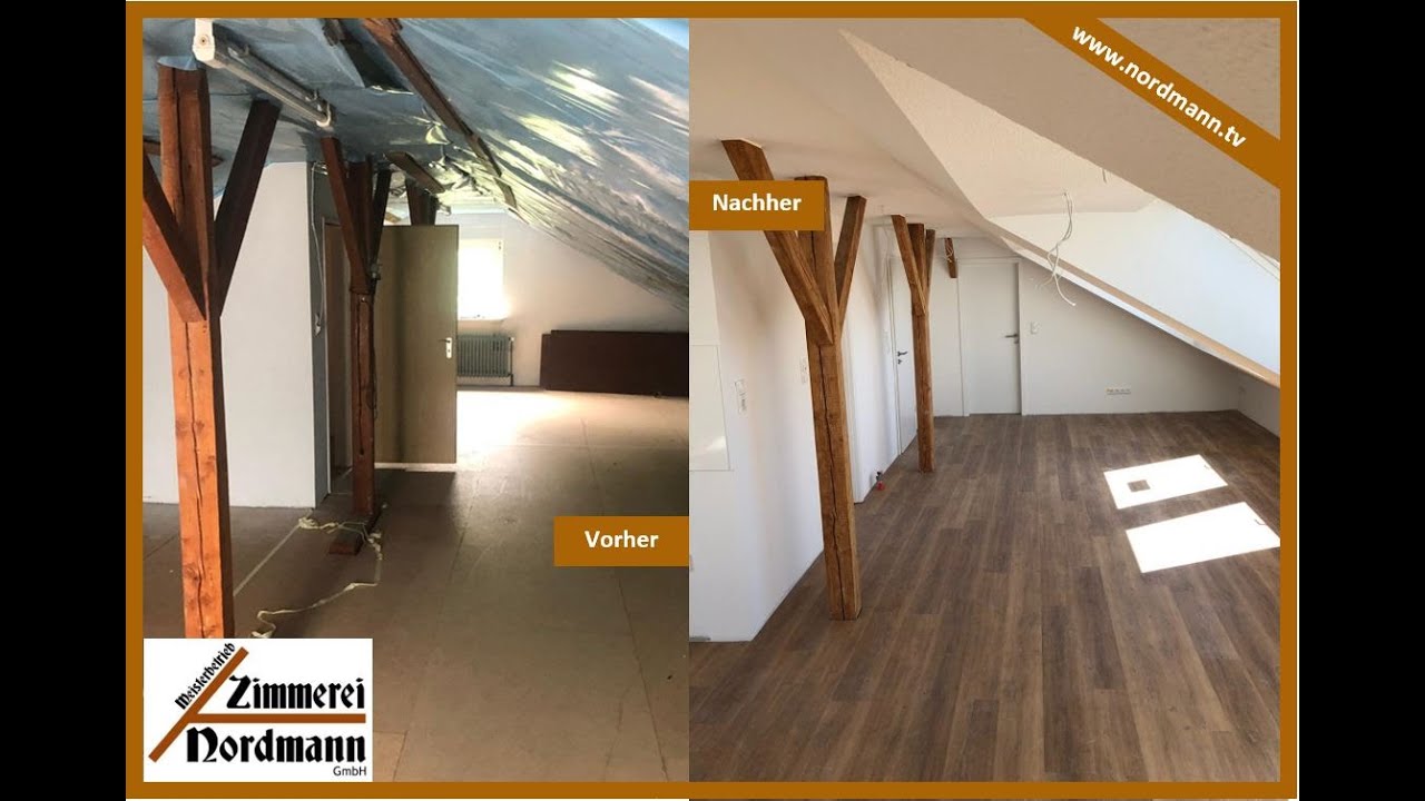 Dachgeschossausbau in Oldenburg durch Zimmerei Nordmann.  www.nordmann.tv