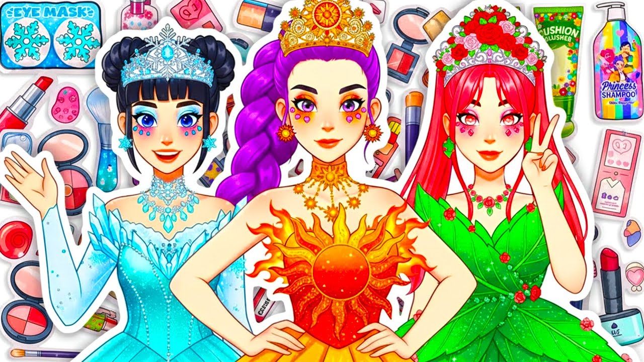 KPOP DEMON HUNTERS RUMI Colorful Hair Care +Skincare + Makeup +Fashion Blind Bag Unboxing💖Paper DIY