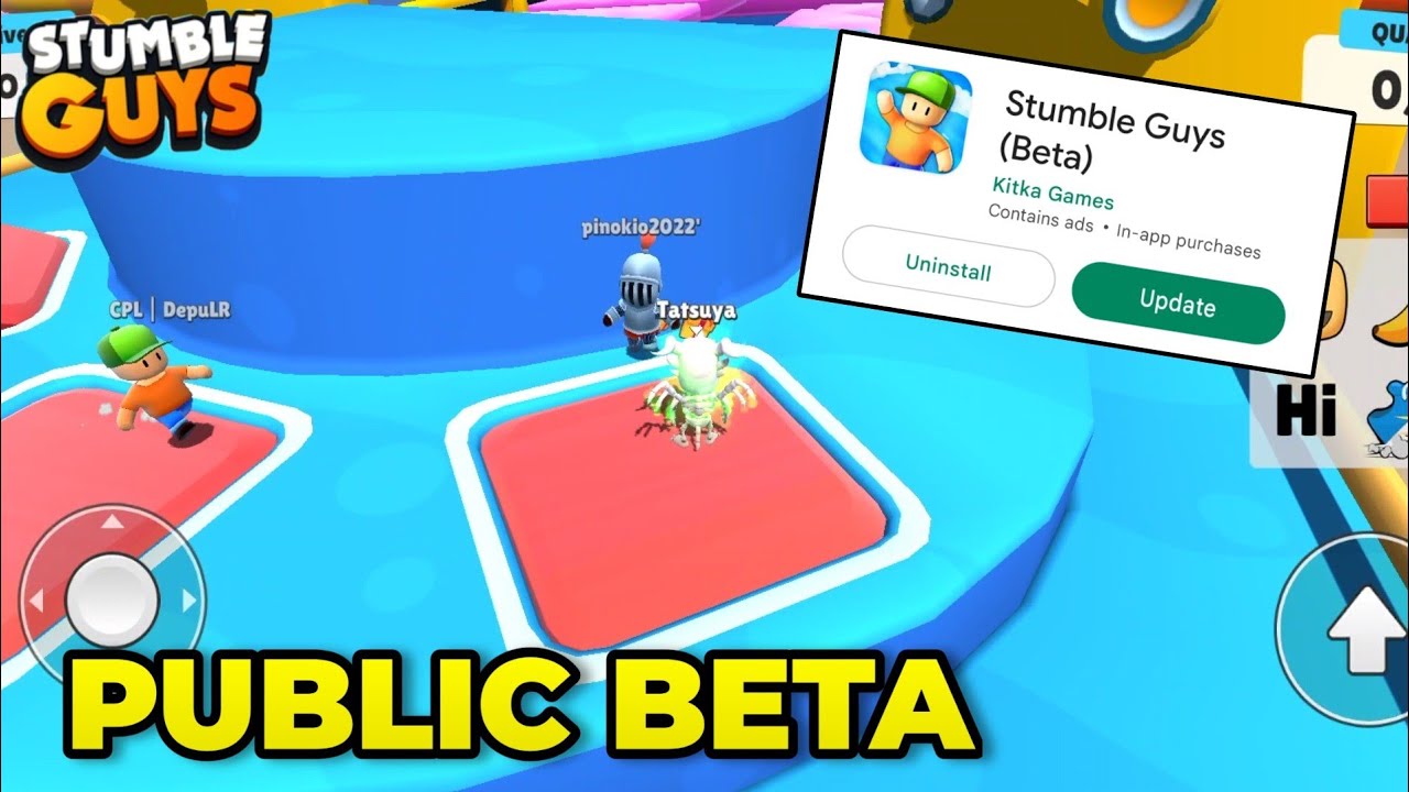 New Public Beta For Everyone !! Stumble Guys Beta
