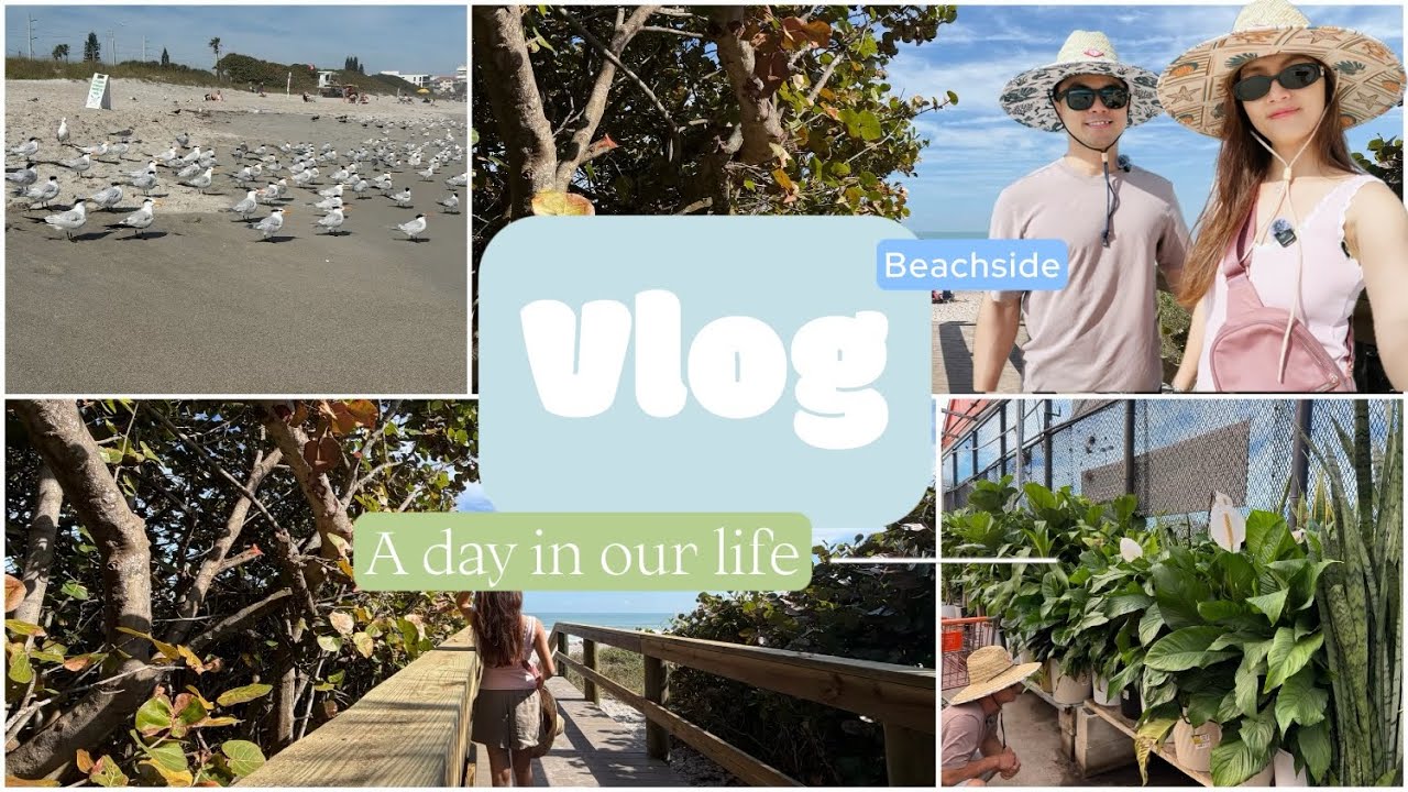 Vlog | A Day In Our Life | Một Ngày Đi Hết Palm Bay, FL - Mỹ 🚙😆Home Depot | Costco | Melbourne Beach