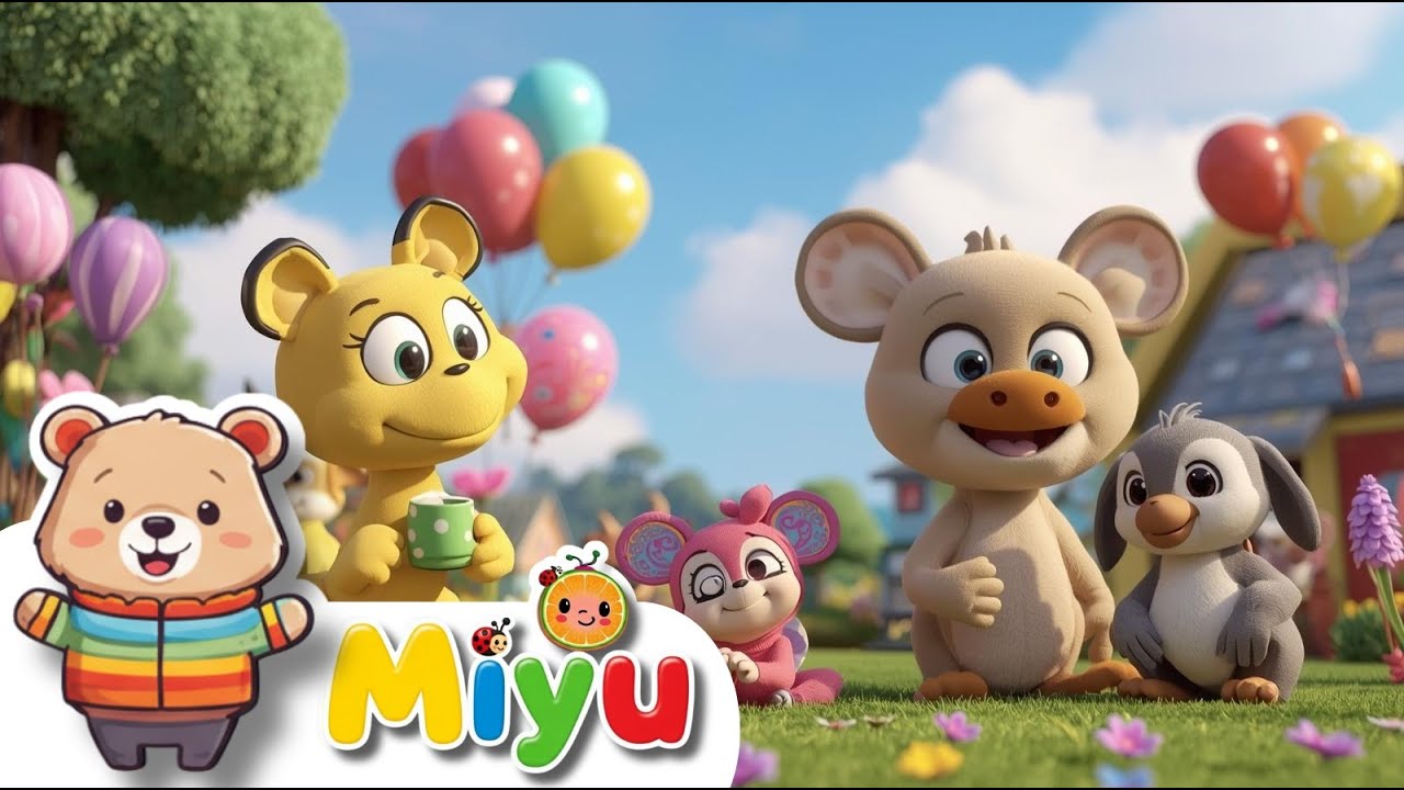 🌟🎶 Un'Esplosione di Gioia! 18 Canzoni per Bambini su Igiene, Animali, Colori e Numeri con Miyu