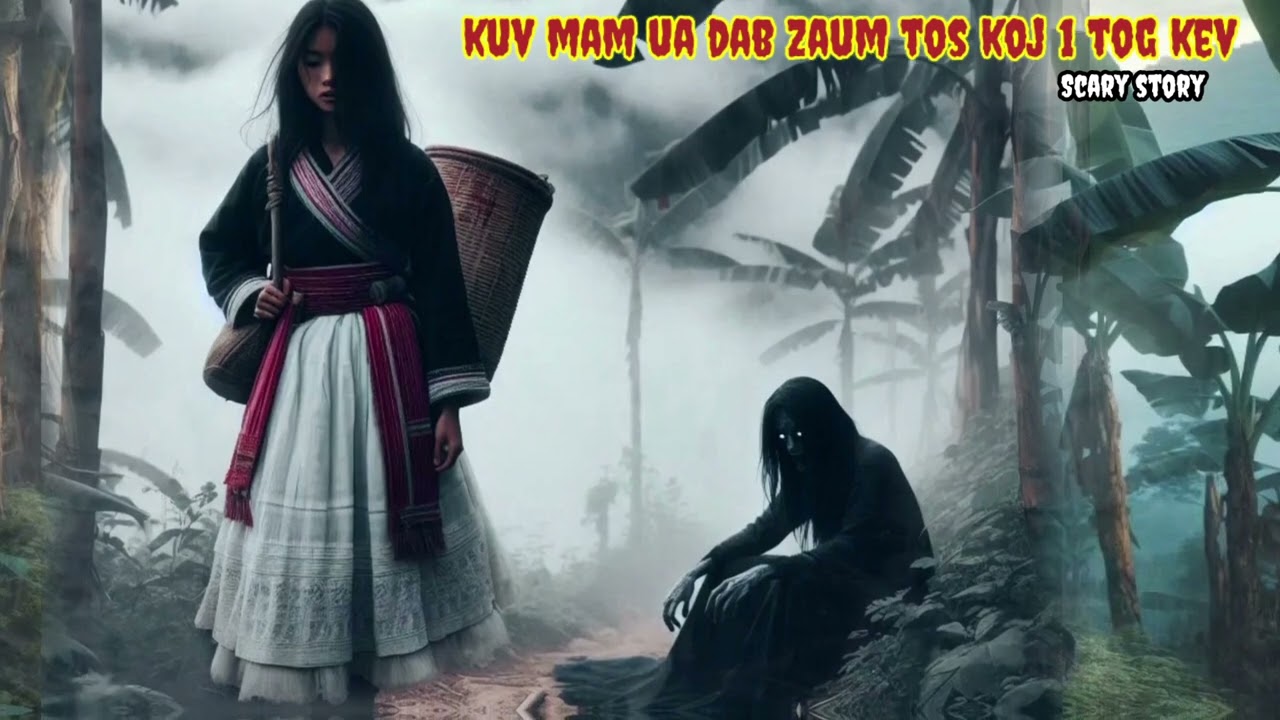 Dab neeg Kuv mam ua dab zaum 1 tog kev tos koj Scary story
