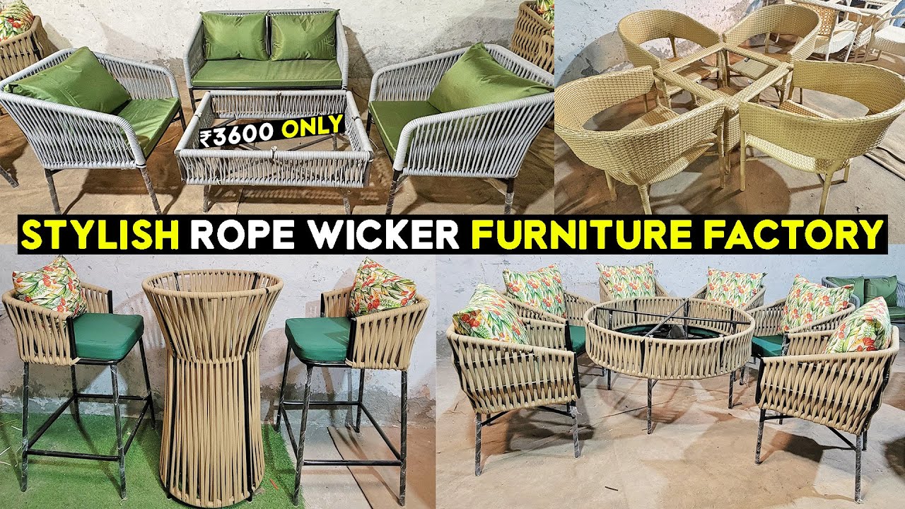#wicker & #rope Furniture Manufacturer | #jhula #gardenfurniture | Outdoor Furniture At Factory Cost