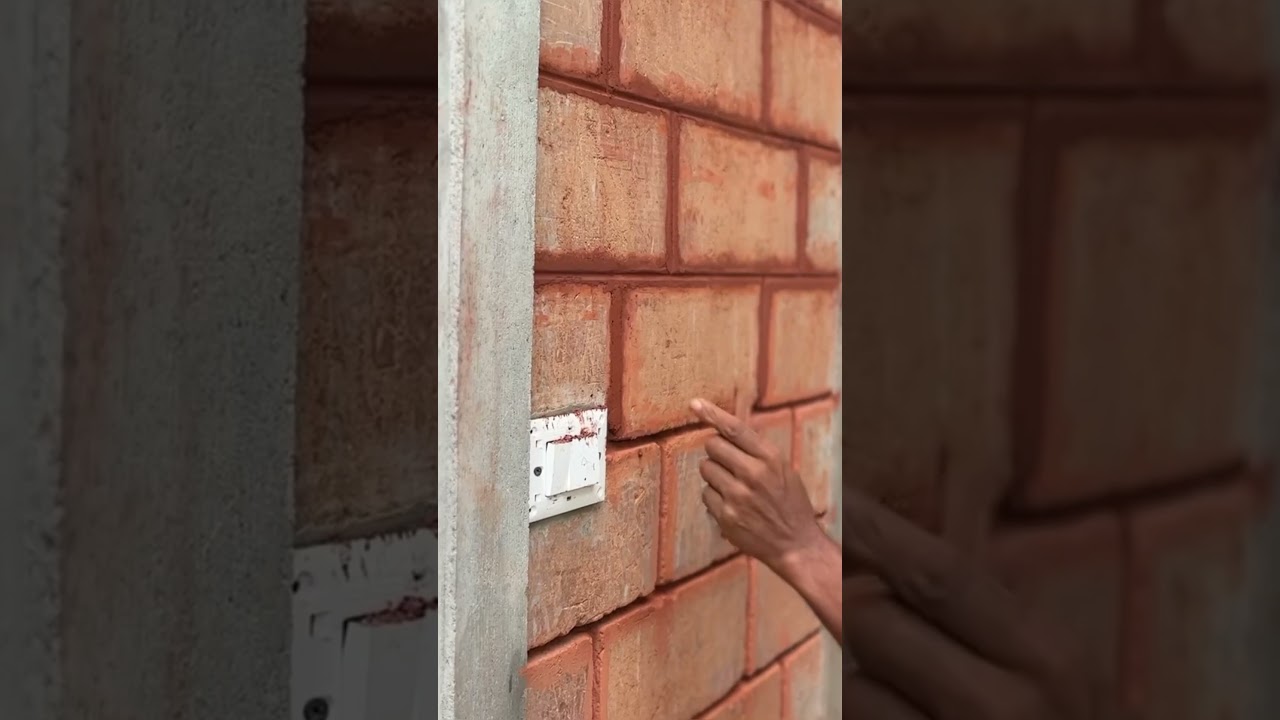 Mud brick finishing work #ratheeshthenhipalam