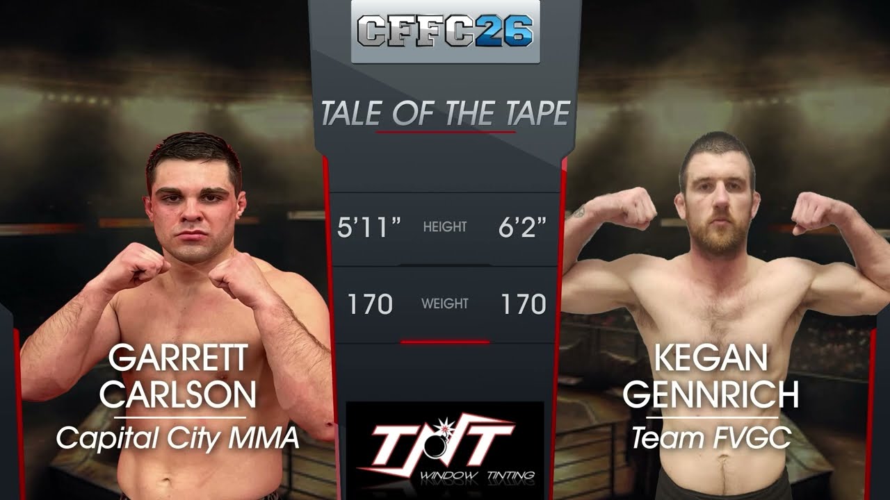 CHOSEN FEW FIGHTING CHAMPIONSHIP Garrett Carlson VS Kegan Gennrich