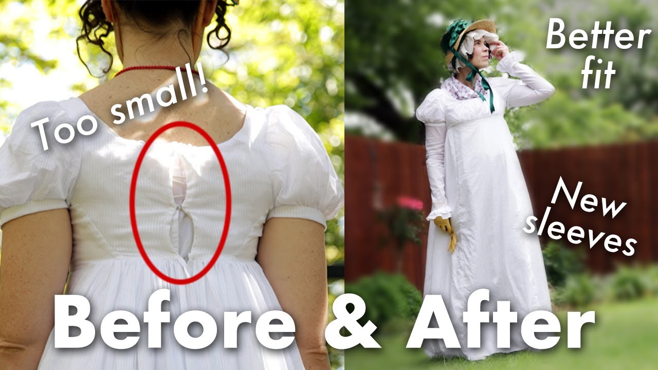 Regency Gown Glow Up | Refashioning old historical costumes + finishing UFOs