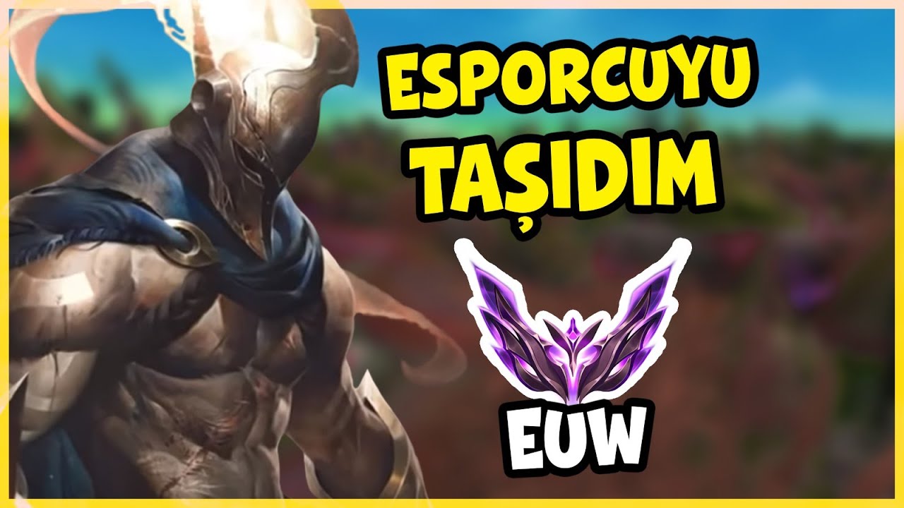 ESPORCUYU SIRTLAYIP TAŞIDIK !! BOL PLAYSLİ MAÇ EUW MASTER  !!! | Apophis