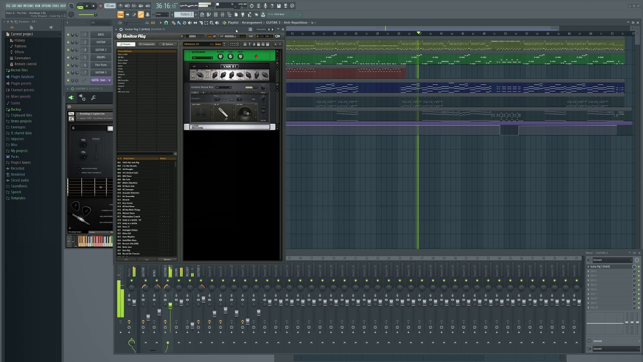 Static-X - The Only (FL STUDIO INSTRUMENTAL COVER / SHREDDAGE 3)