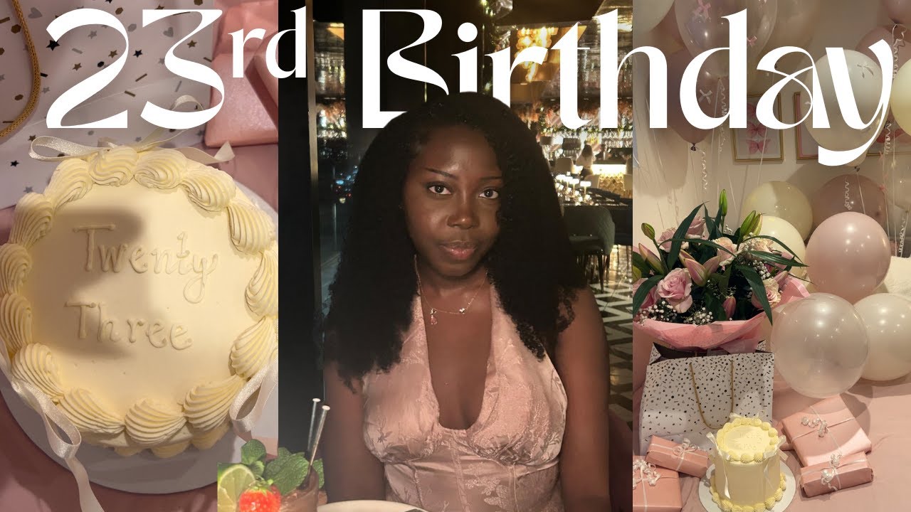 23rd Birthday | GRWM, home celebrations, gift unboxing, fancy dinner