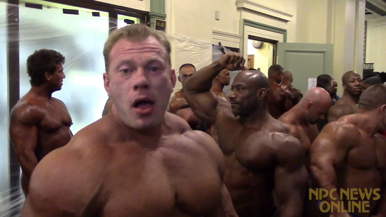 Dennis Wolf Backstage at the 2013 NPC/IFBB Pittsburgh Championships