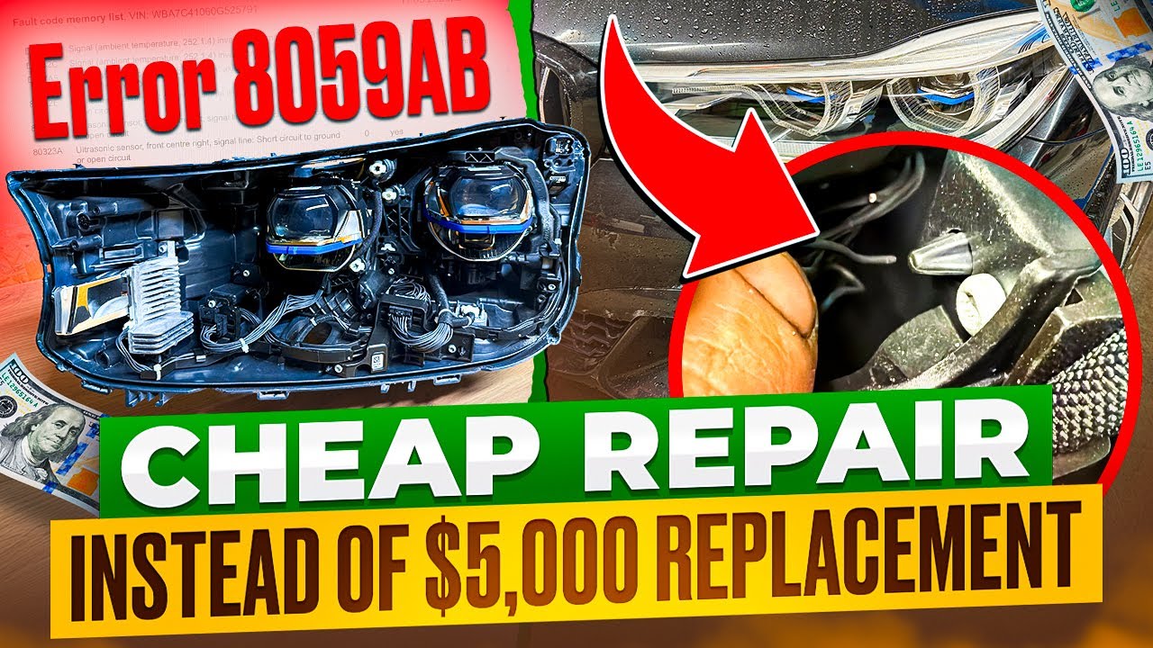 I Saved $1000s by Solving BMW G11 Headlight Error 8059AB by Myself