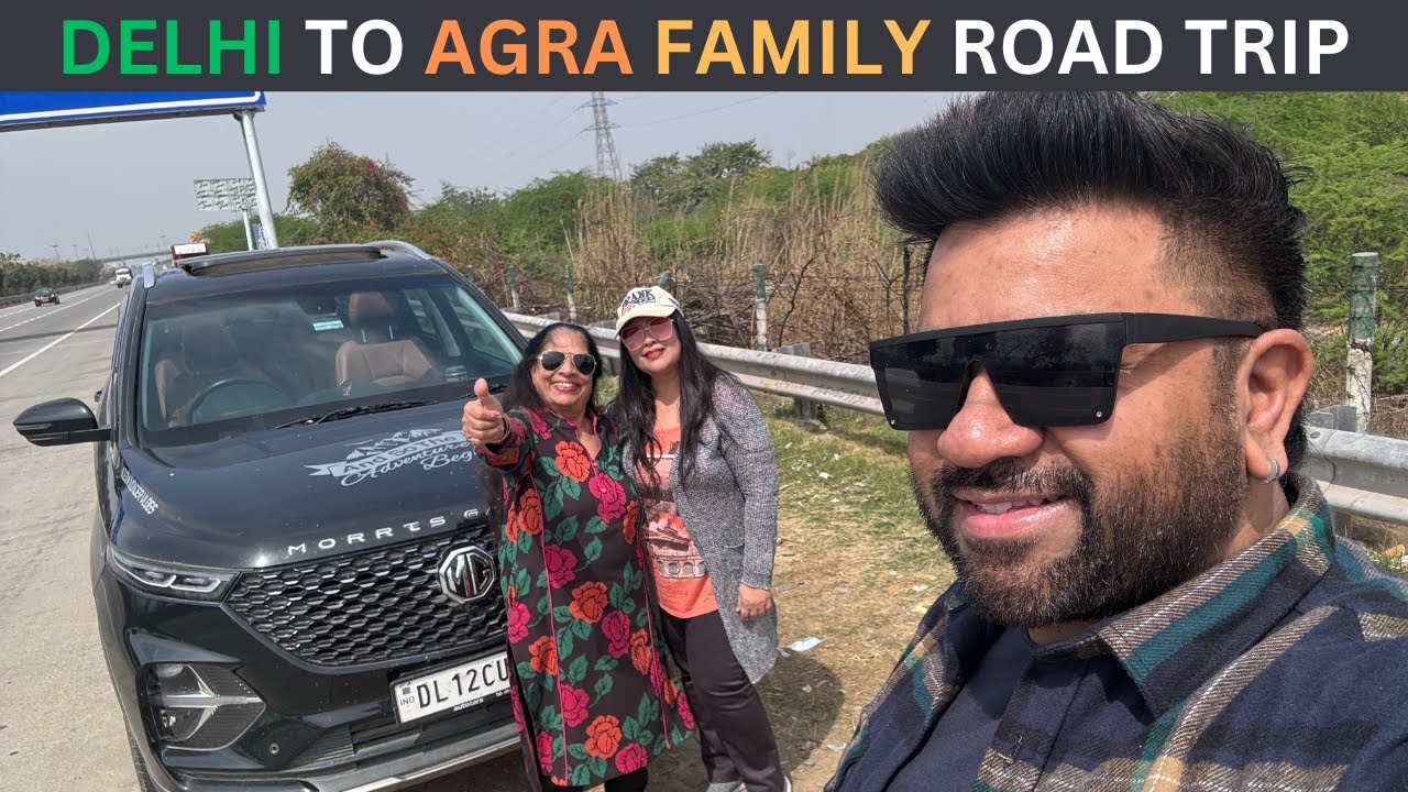 Delhi to Agra By Road | Agra Metro | Jewar Airport | Family Vlog
