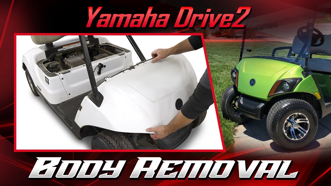 Снятие кузова гольф-кара Yamaha Drive 2