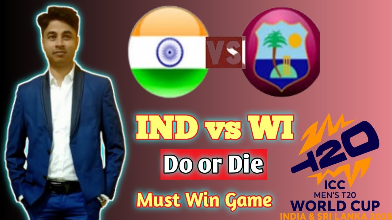 IND vs WI | DO or DIE Match | Must Win Game | Super 8 Match |