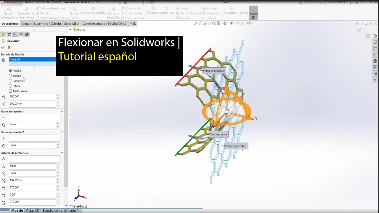 Como flexionar en Solidworks 2019 | Build3Design | Solidworks