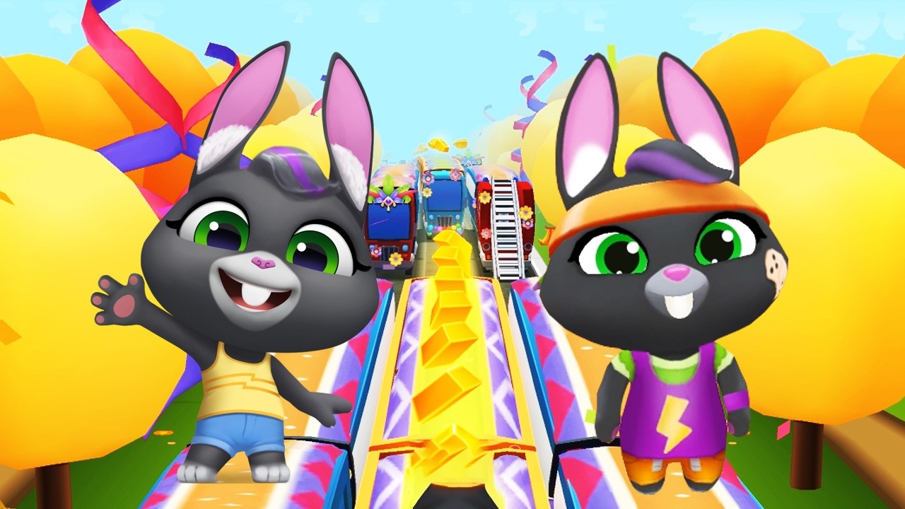 Talking Becca Gold Run Vs Skater Becca Gold Run - Talking Tom Gold Run