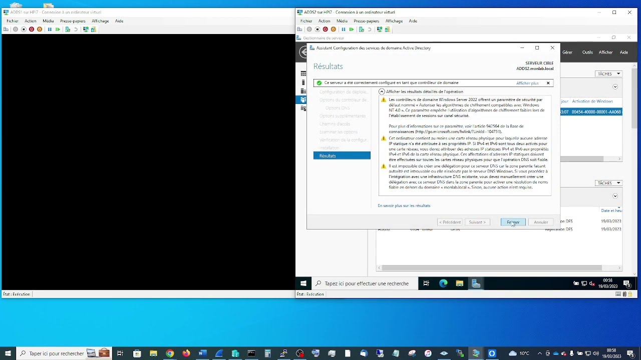 🔴 Active Directory 2 : Comment installer un ADDS secondaire avec réplication avec un primaire