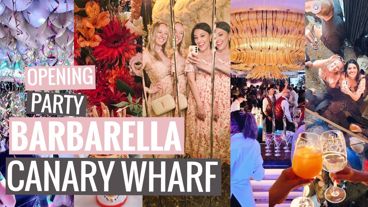 Futuristic retro glam! Inside the NEW Barbarella Restaurant in Canary Wharf