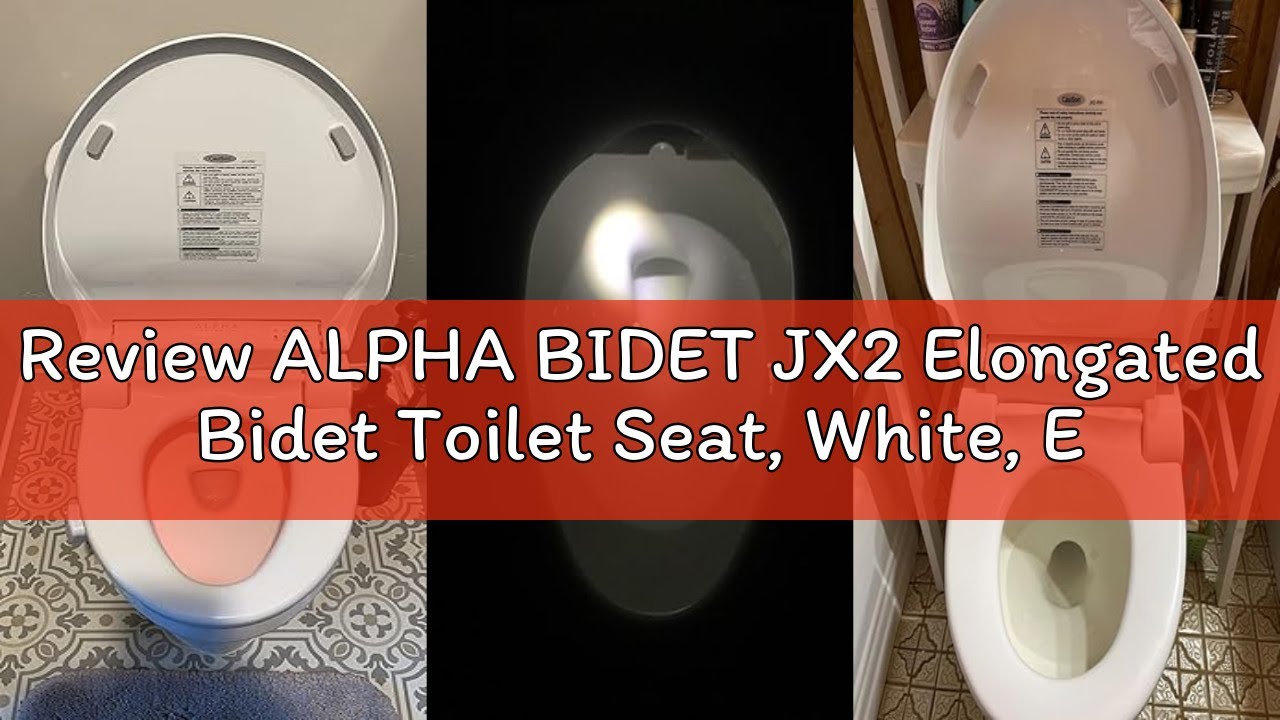 Review ALPHA BIDET JX2 Elongated Bidet Toilet Seat, White, Endless Warm Water, *NEW* Bowl Mist, LED