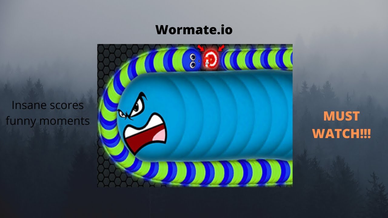 Wormate.io- insane scores, funny moments