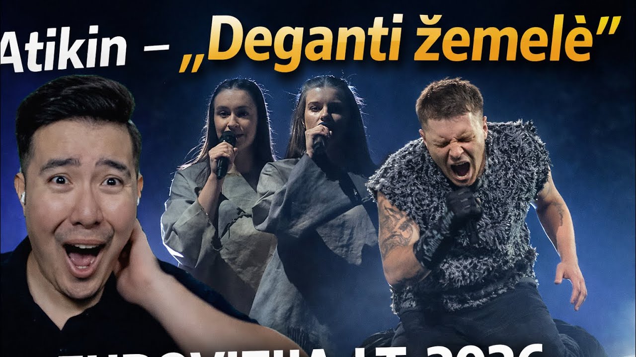 🇱🇹  Atikin – „Deganti žemelė“ | EUROVIZIJA.LT 2026 | EUROVISION 2026 | REACTION