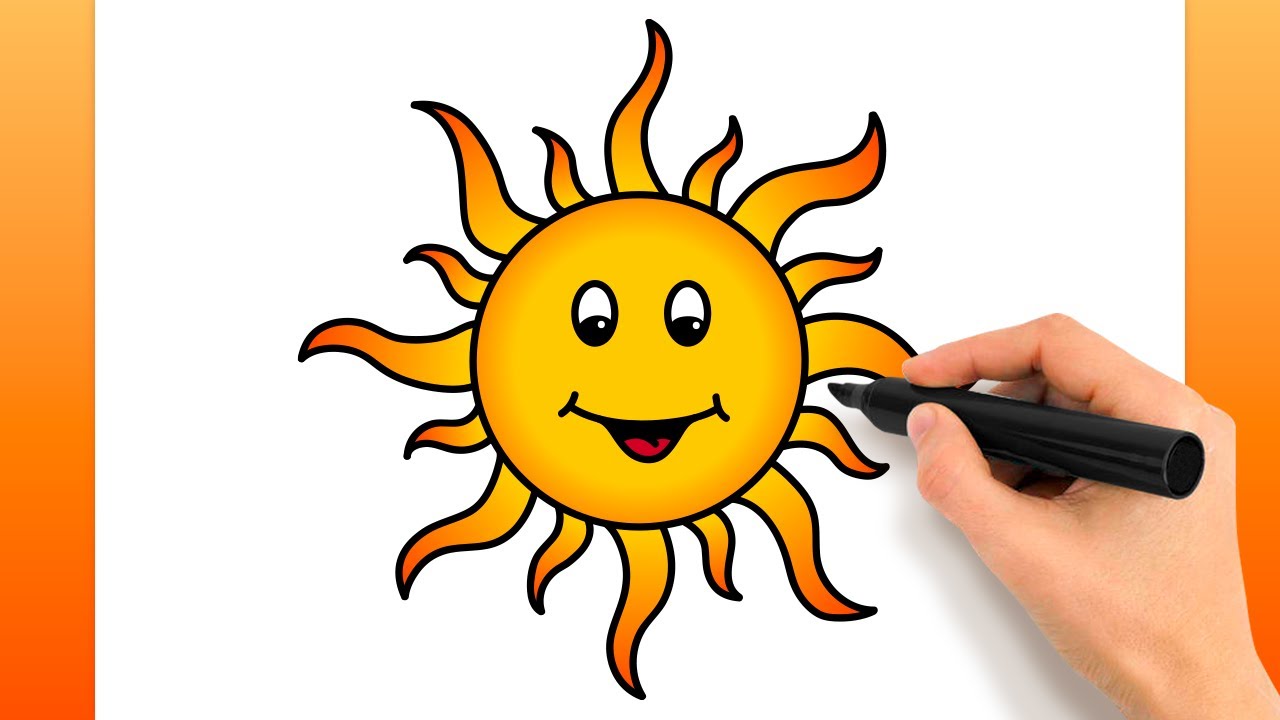 Comment Dessiner Le Soleil (Tutoriel De Dessin Facile)