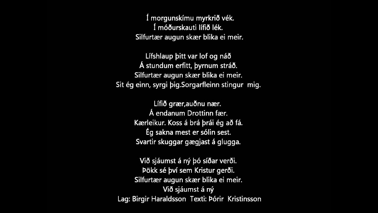 Sjáumst á ný. Lag. BHara .Texti. Þórir Kristinsson