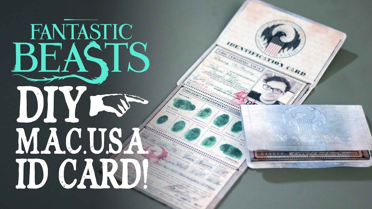 MACUSA ID Card - Fantastic Beasts DIY