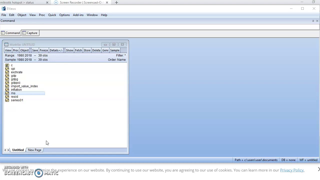 How to perform Stationarity test with break point in eviews. Perform unit test with few clicks