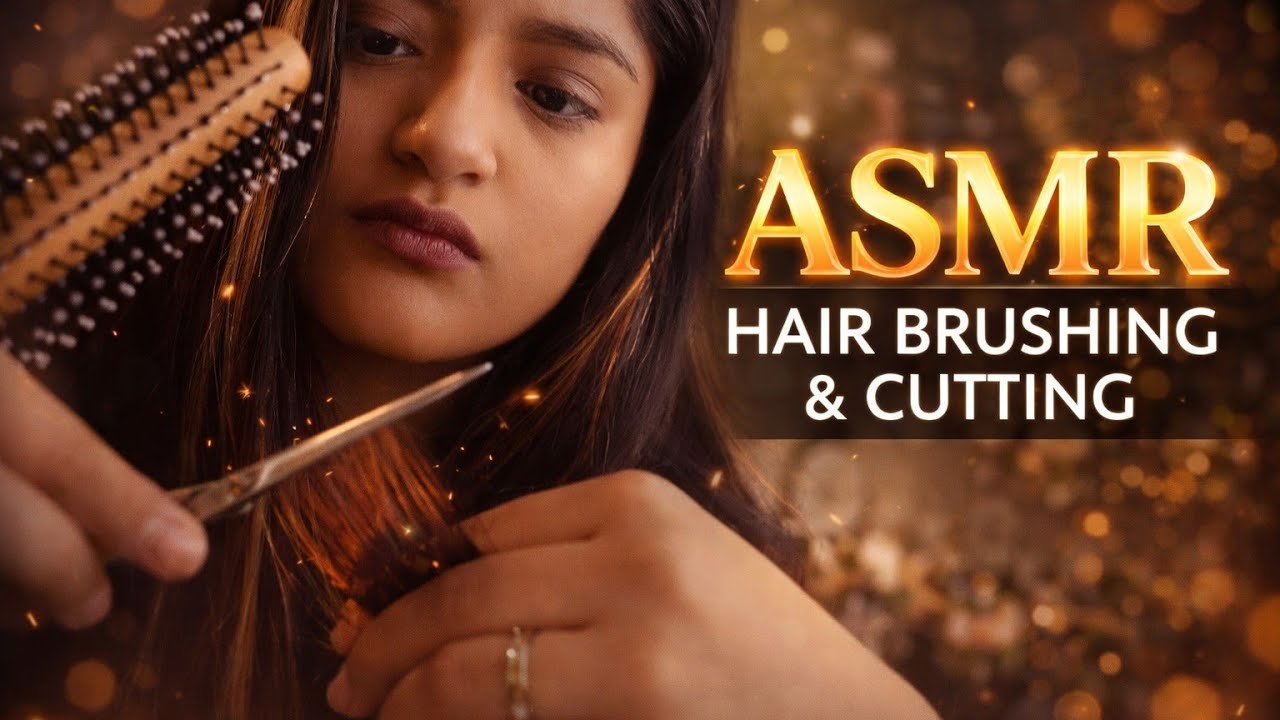 ASMR, CORTE DE CABELLO,✂️ te cepillo y corto el cabello, Una estilista de MAL HUMOR, SOFT SPOKEN