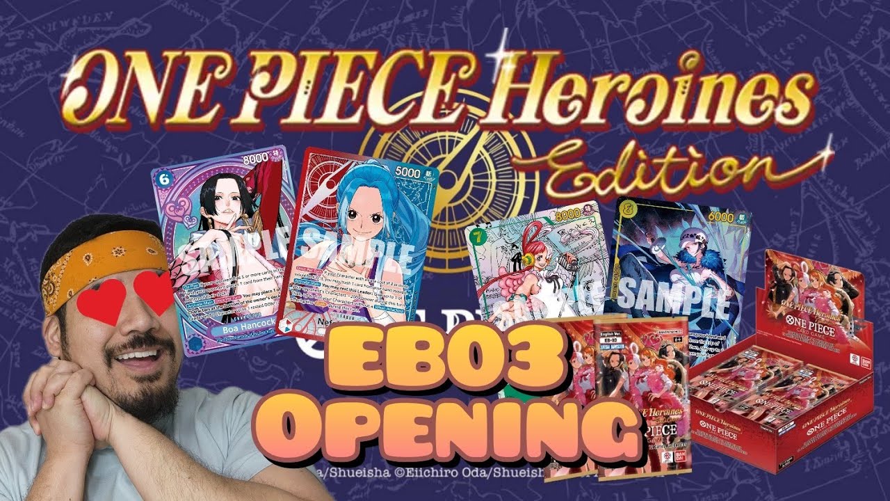 EB03 Распаковка коробки One Piece Heroines Edition - Карточная игра One Piece