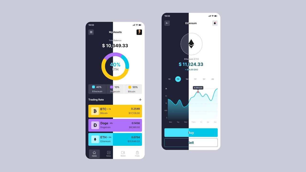 Crypto Mobile App UI UX Design