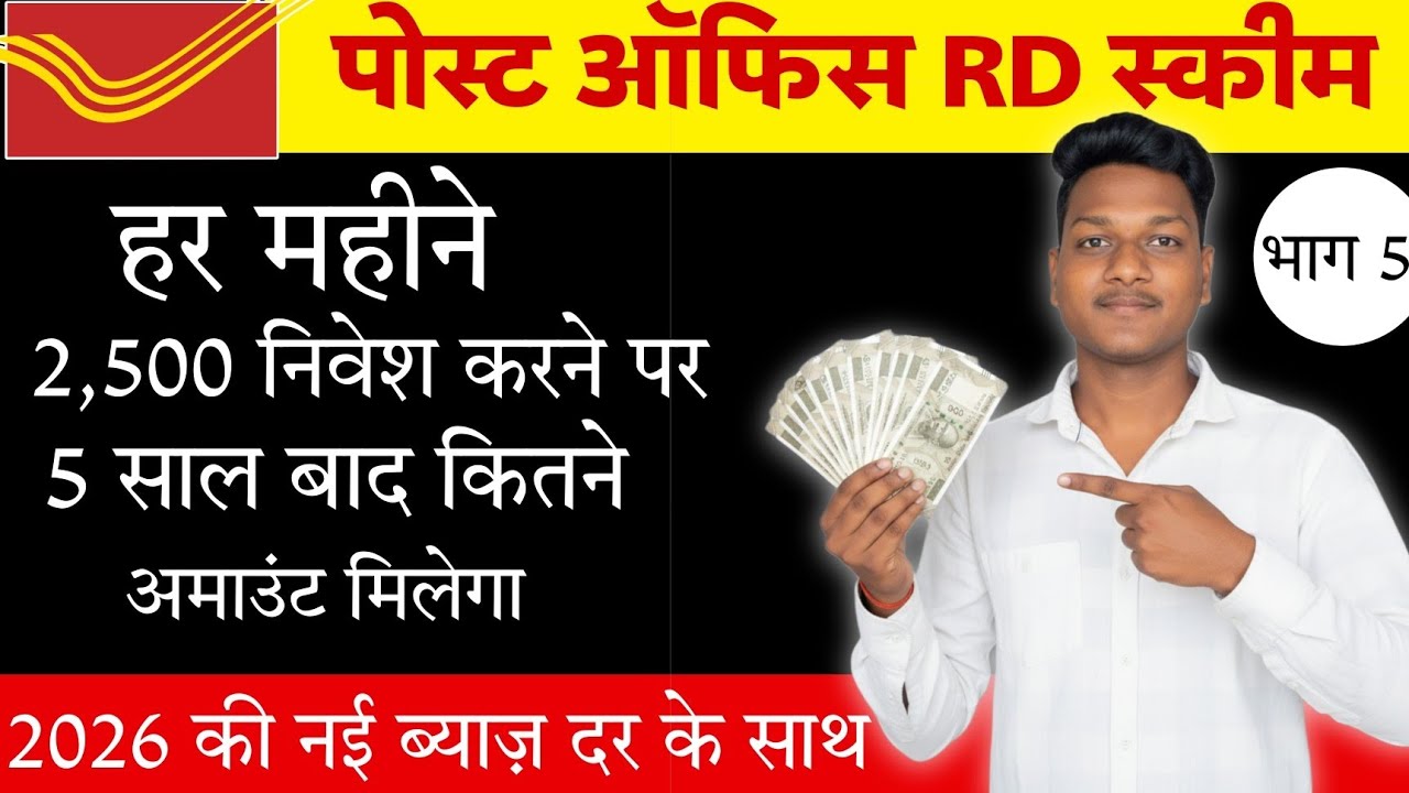 Post Office RD Maturity Amount: ₹2500 for 5 Years | Full Calculation & Interest Rate