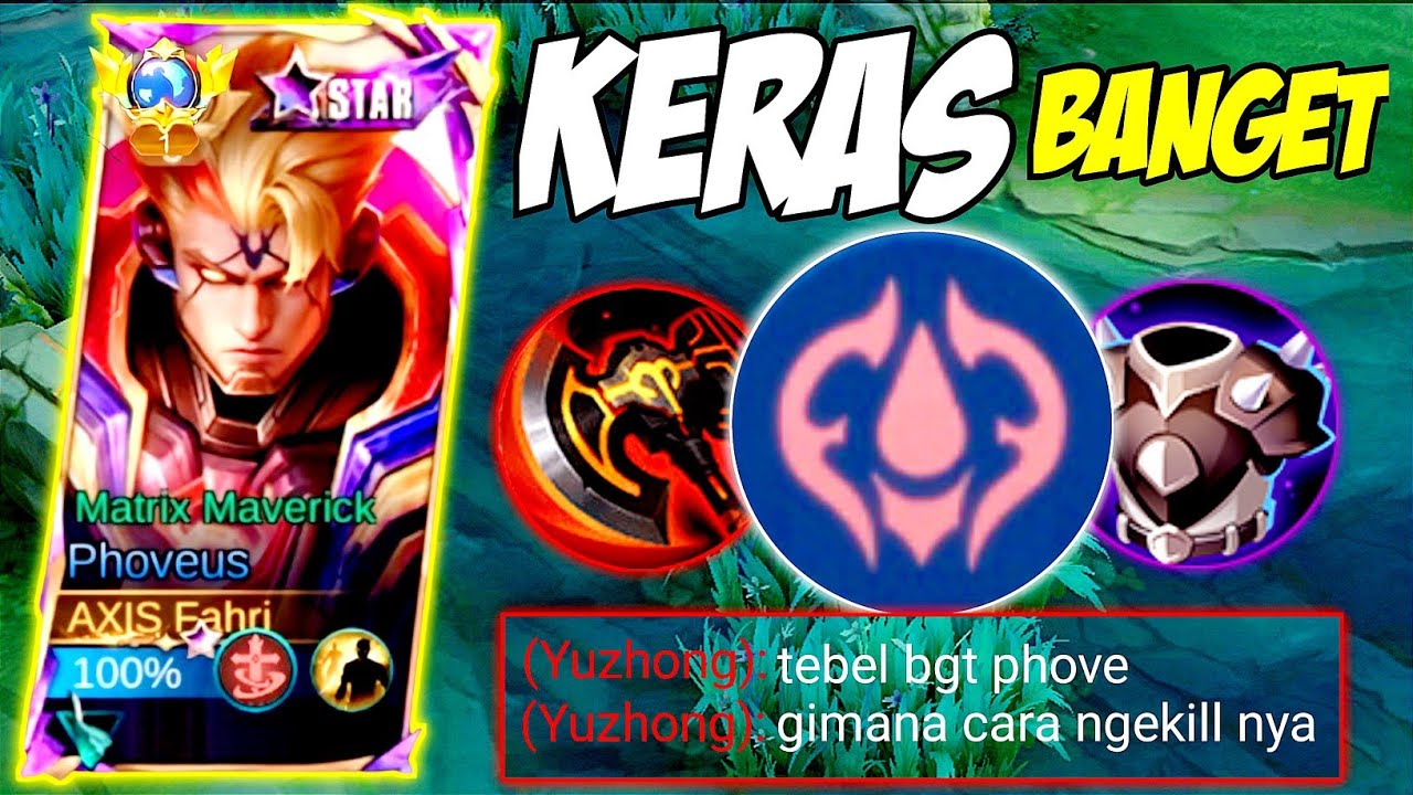PHOVEUS KERAS SEPERTI BATU!? DARAH TEBAL DAMAGE SAKIT! BUILD PHOVEUS TERSAKIT DAN TERKUAT 2025