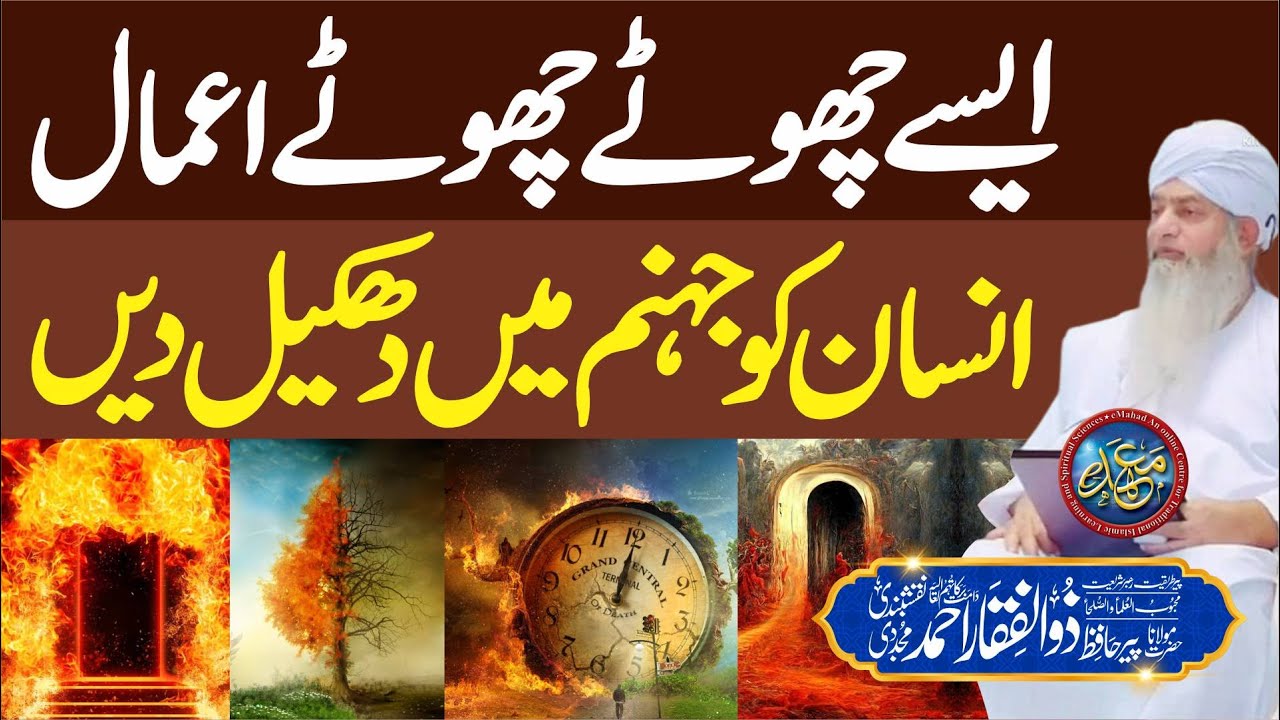 Aise Chote Chote Aamaal Insan ko Jahannum Me Dhakeel Dain | PeerZulfiqarAhmadNaqshbandiOfficial