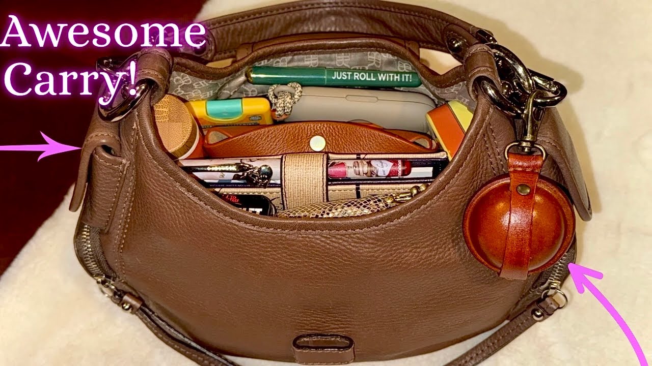 Кожаная сумка-хобо в стиле Banana Republic! 👜 Что в моей сумке?! WIMB!? 💕👜