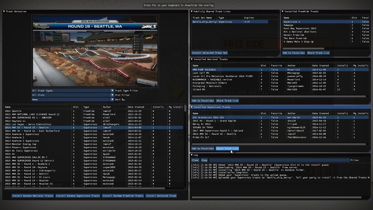 MX vs. ATV Reflex Track Manager