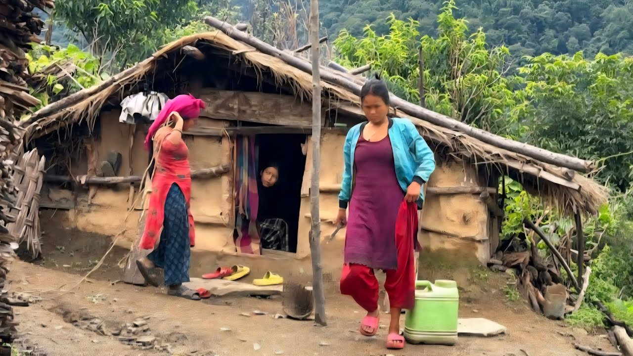 Nepali Mountain village life into the Rainy Season | Daily Activities of Rural village life in Nepal
