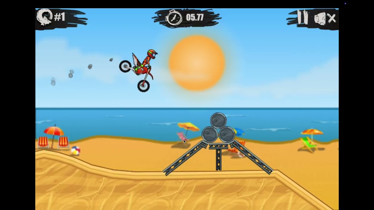 Failing so much in the game Moto X3M!