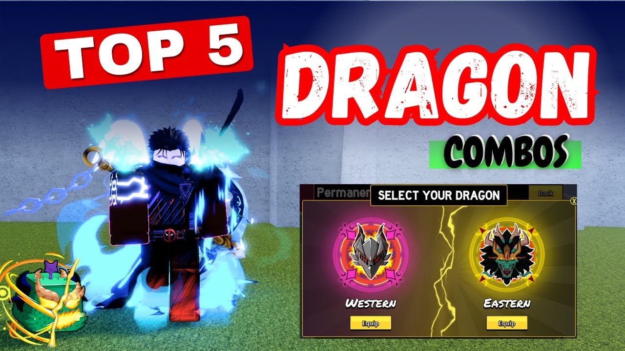 5 Best Dragon Combo for Beginners in Blox Fruits! Fast, Easy, One Shot