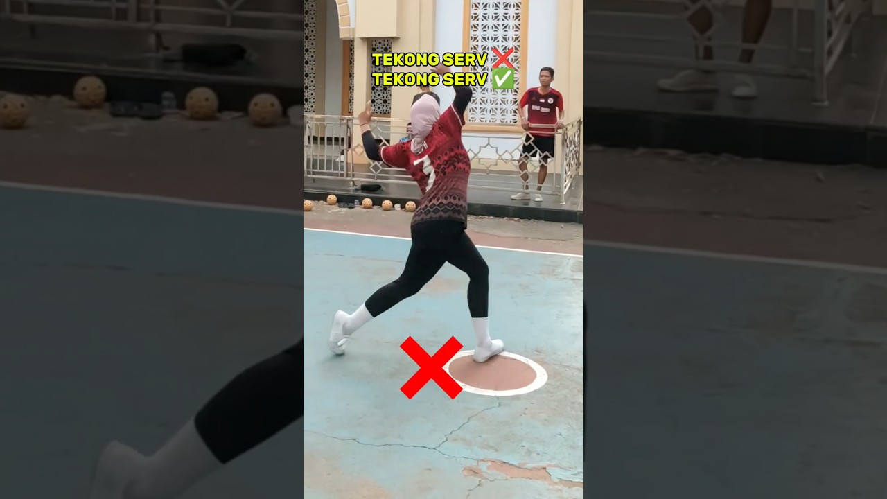 Teknik tekong salah dan benar #sepaktakraw