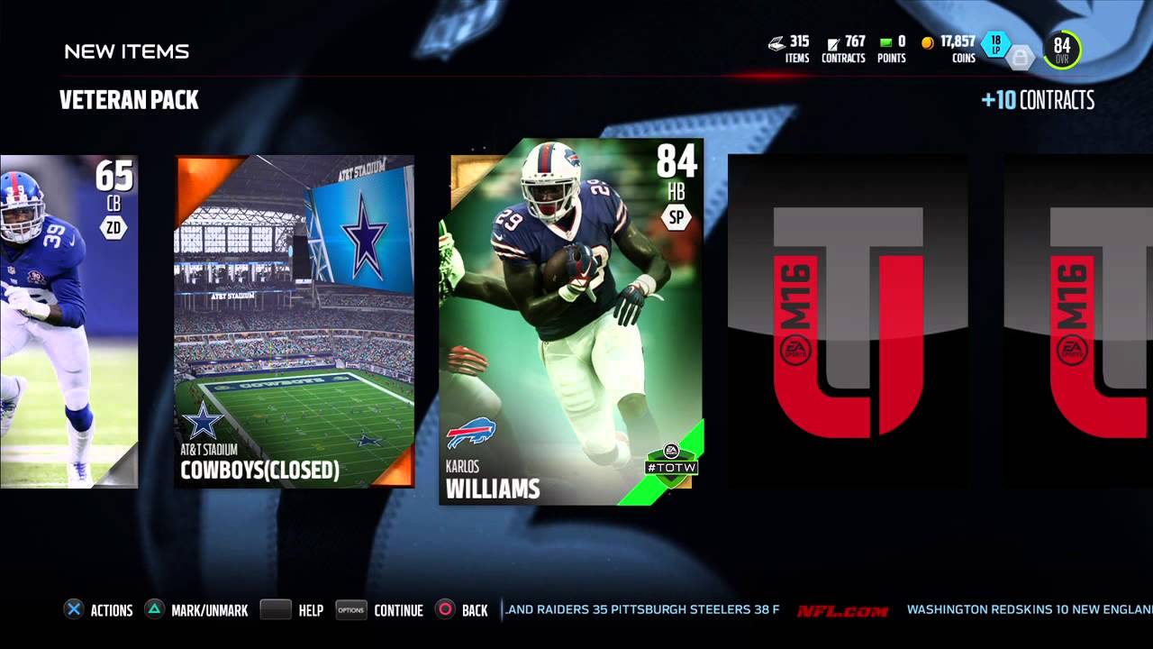 Madden 16 NFL Journey II Scrimmage Solos Pack Opening