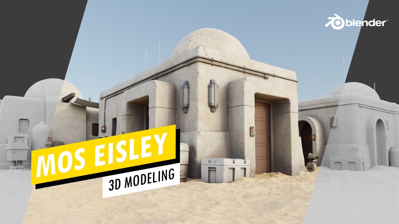 Making a Mos Eisley looking Environment in Blender [Modeling Process Compilation]
