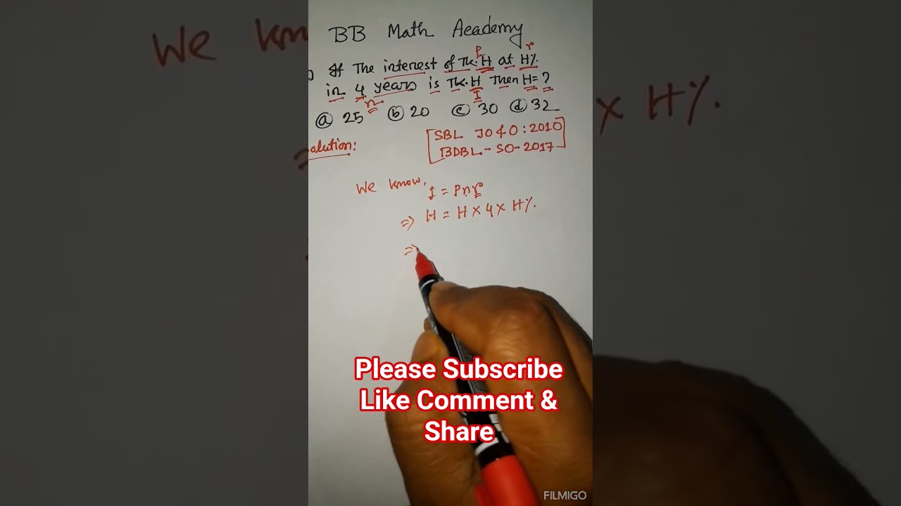 percentage job Math #bcs #maths #math