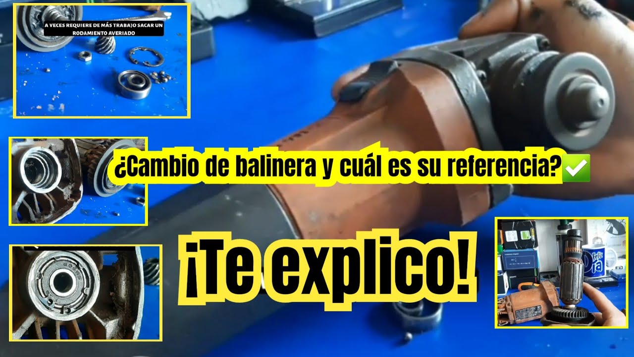 Cambio de balinera destrozada de cualquier pulidora (Truper, Dewalt, Makita, Bosch, Milwaukee)